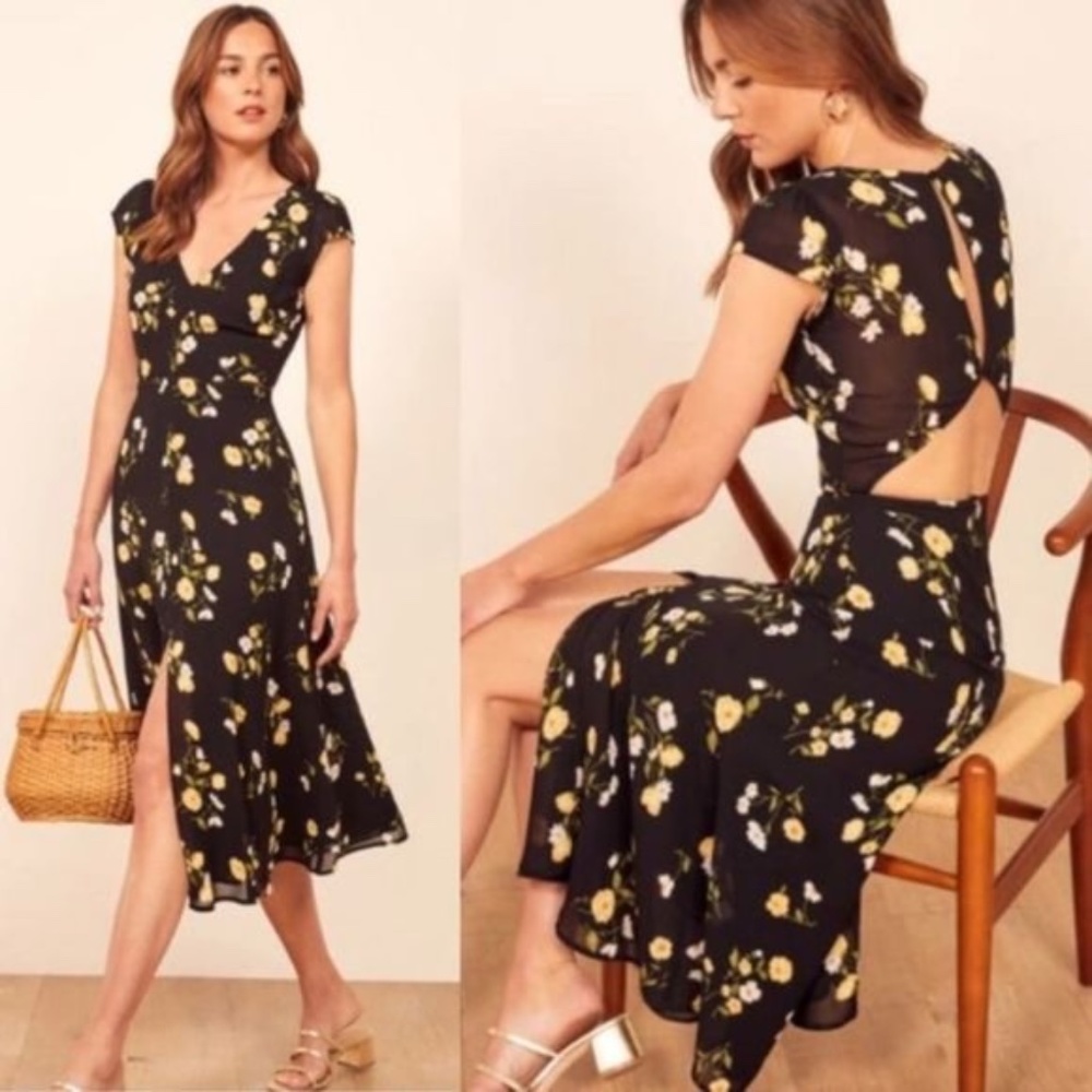 Reformation Wellfleet Midi Dress in Piazza Floral